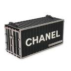 Chanel 18A Black Lucite Paris Hamburg Minaudiere Shipping Container Clutch