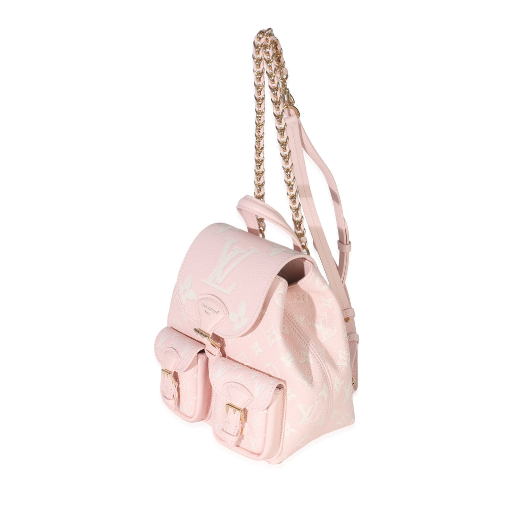 Louis Vuitton Pink Opale Monogram Empreinte Backup Backpack