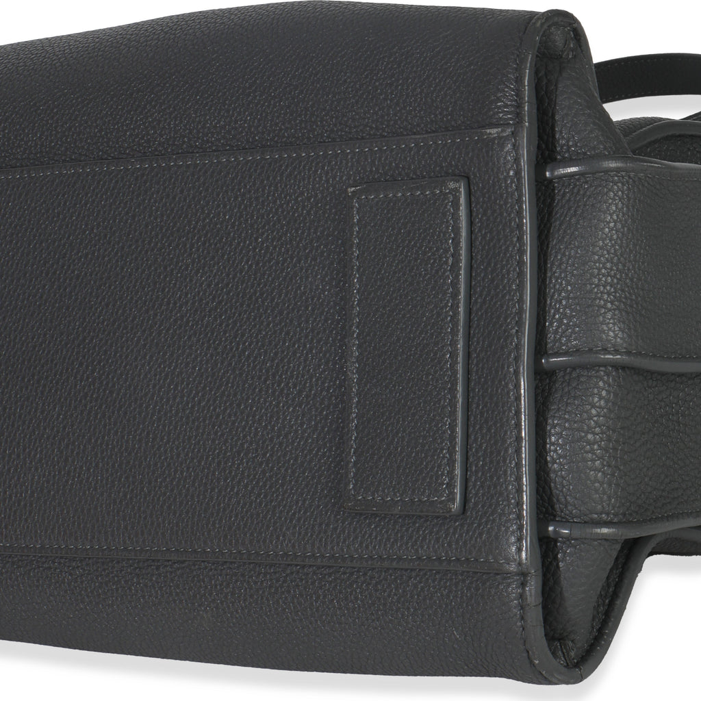 Saint Laurent Grey Grained Calfskin Small Souple Sac De Jour
