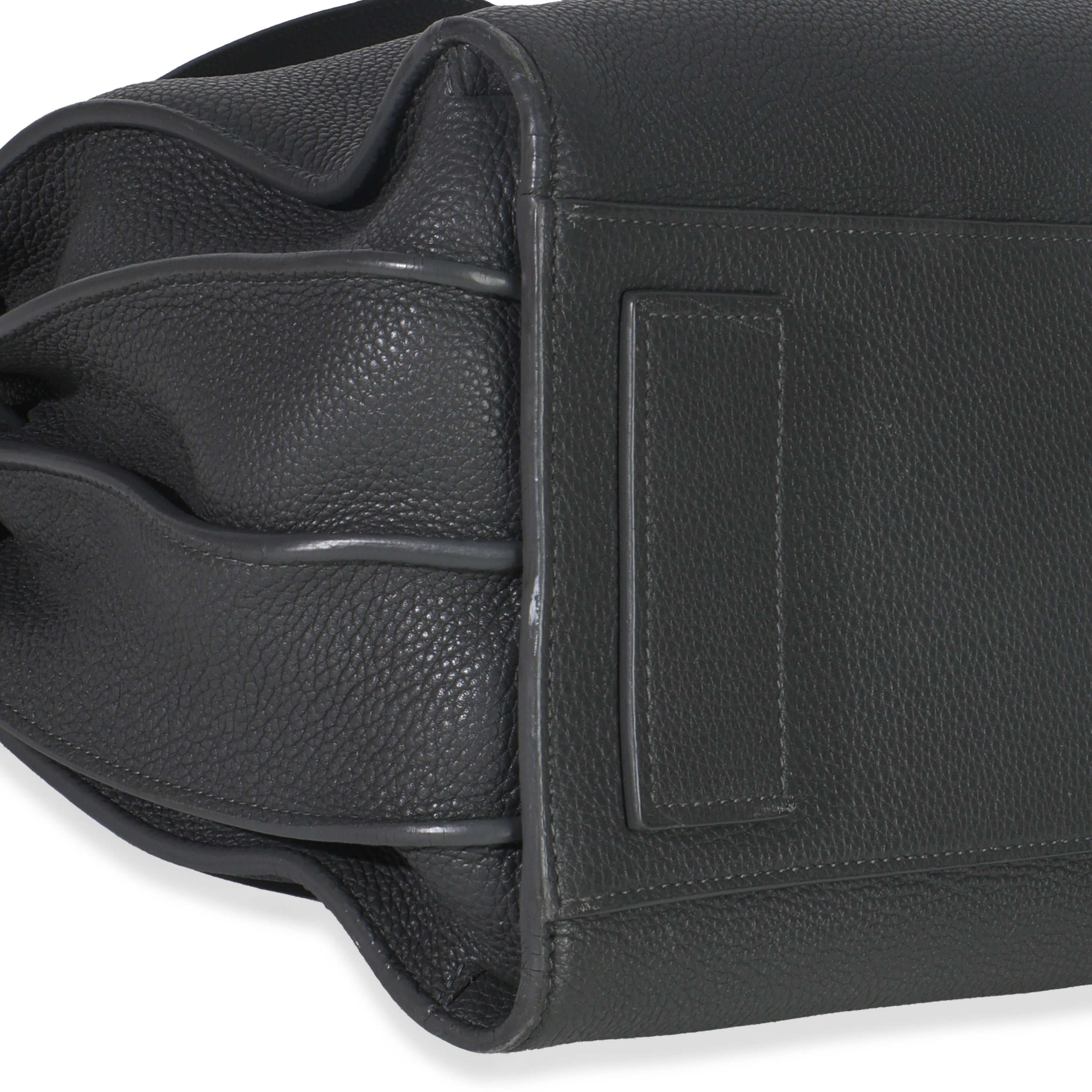 Saint Laurent Grey Grained Calfskin Small Souple Sac De Jour