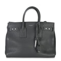 Saint Laurent Grey Grained Calfskin Small Souple Sac De Jour