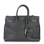 Saint Laurent Grey Grained Calfskin Small Souple Sac De Jour