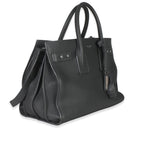 Saint Laurent Grey Grained Calfskin Small Souple Sac De Jour