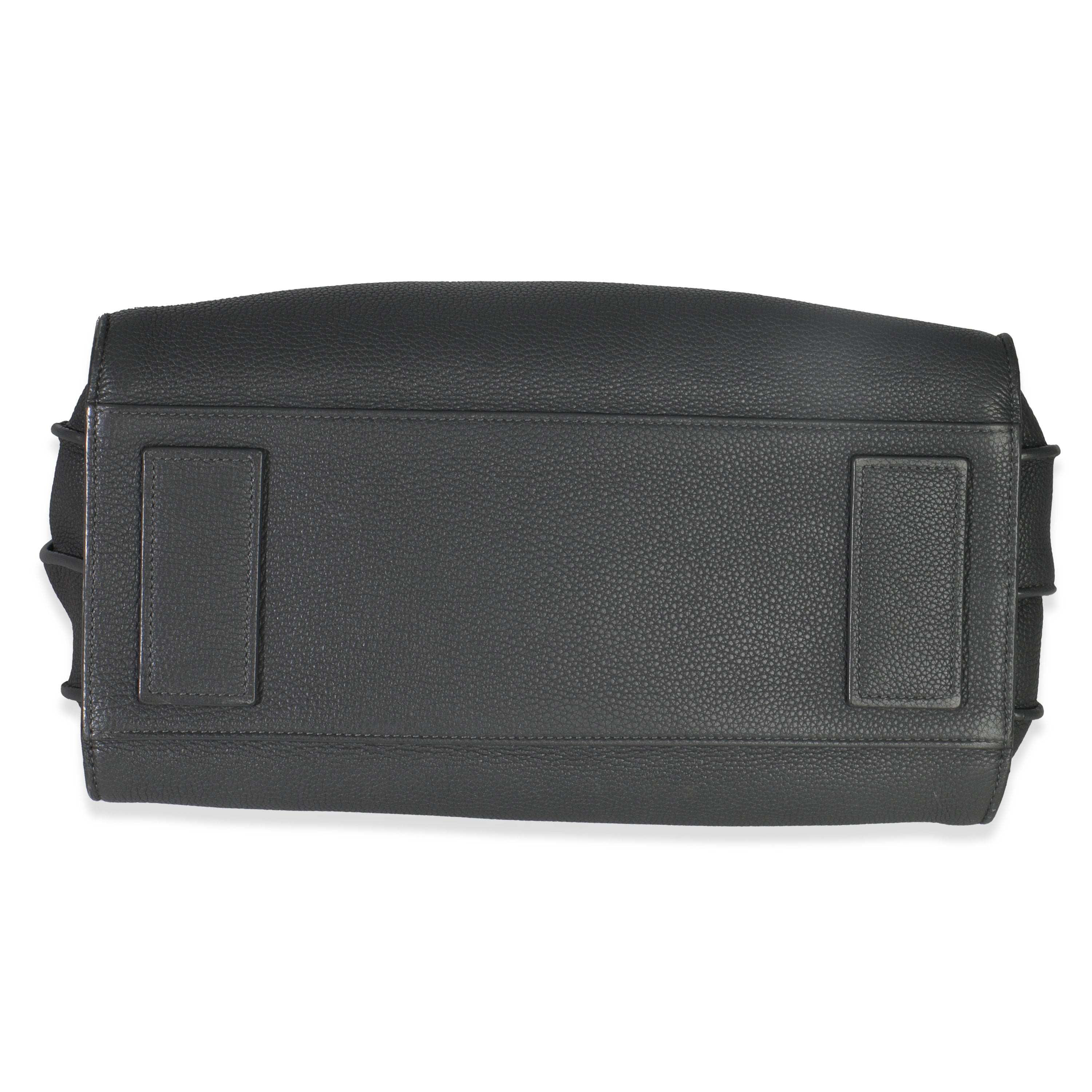 Saint Laurent Grey Grained Calfskin Small Souple Sac De Jour