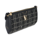 Louis Vuitton Black White Beaded Pochette Tirette