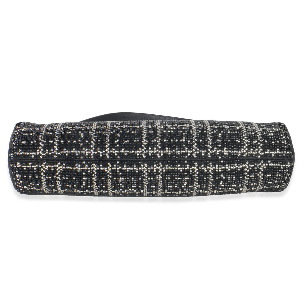 Louis Vuitton Black White Beaded Pochette Tirette