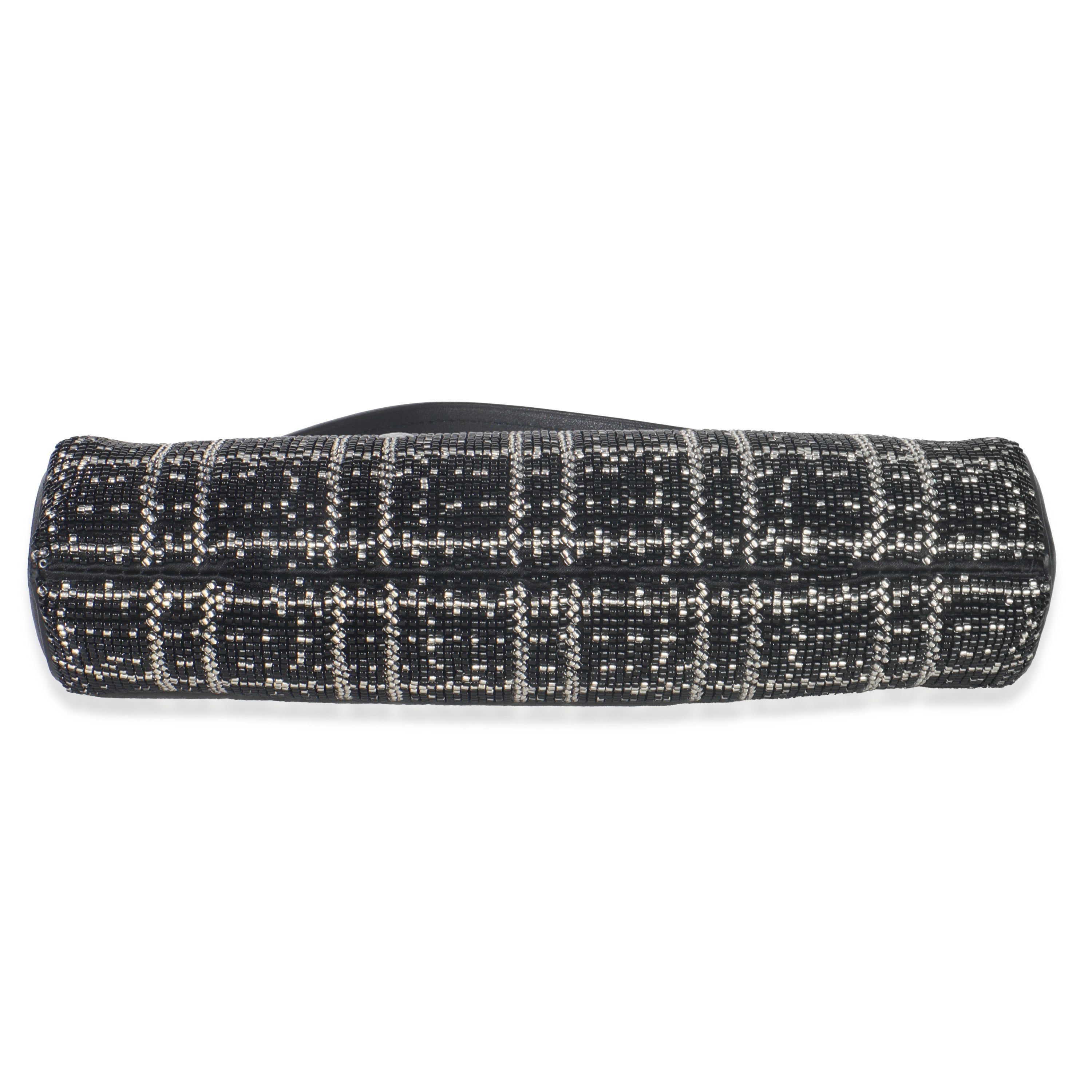 Louis Vuitton Black White Beaded Pochette Tirette