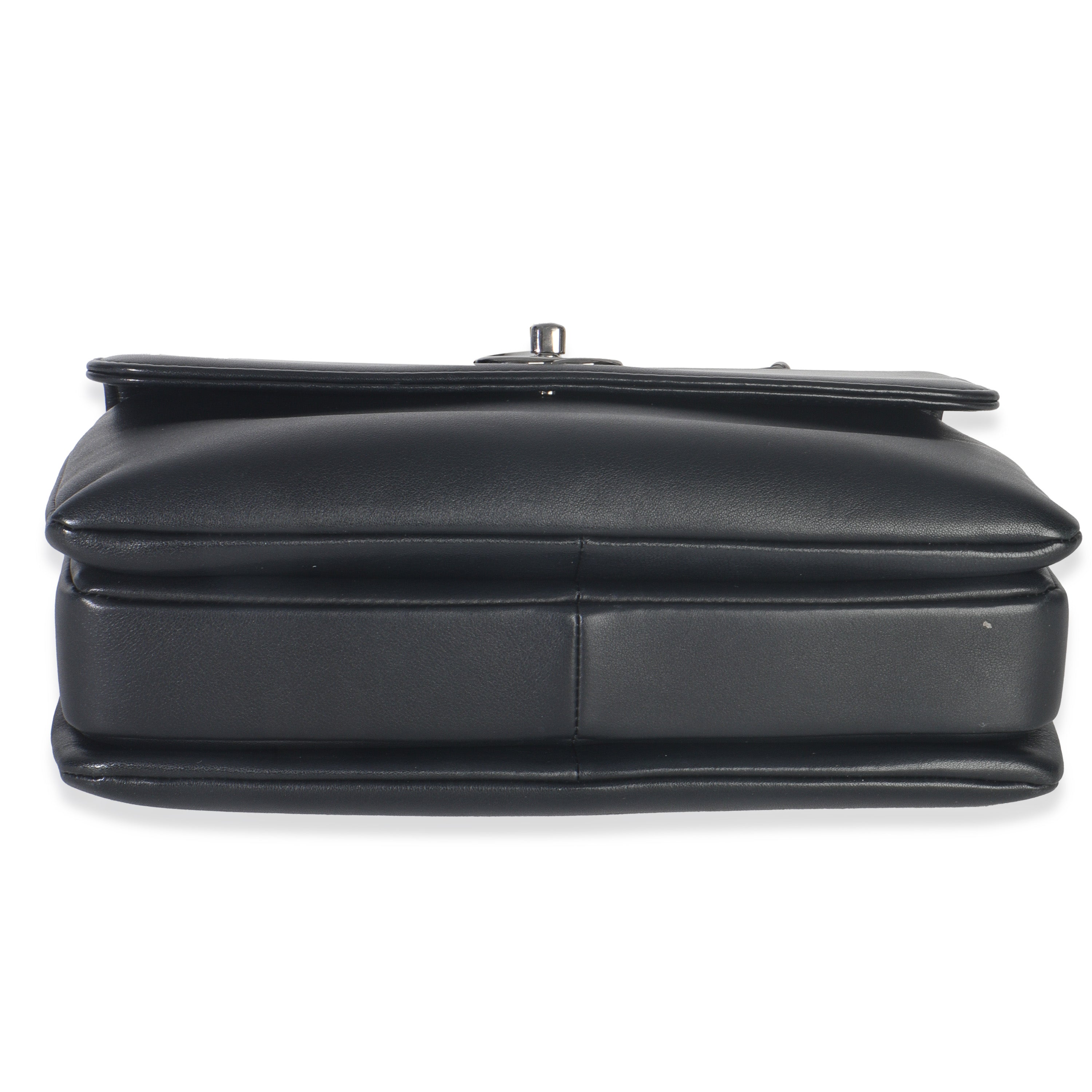 Chanel Black Calfskin Smooth Small Trendy CC Flap Bag