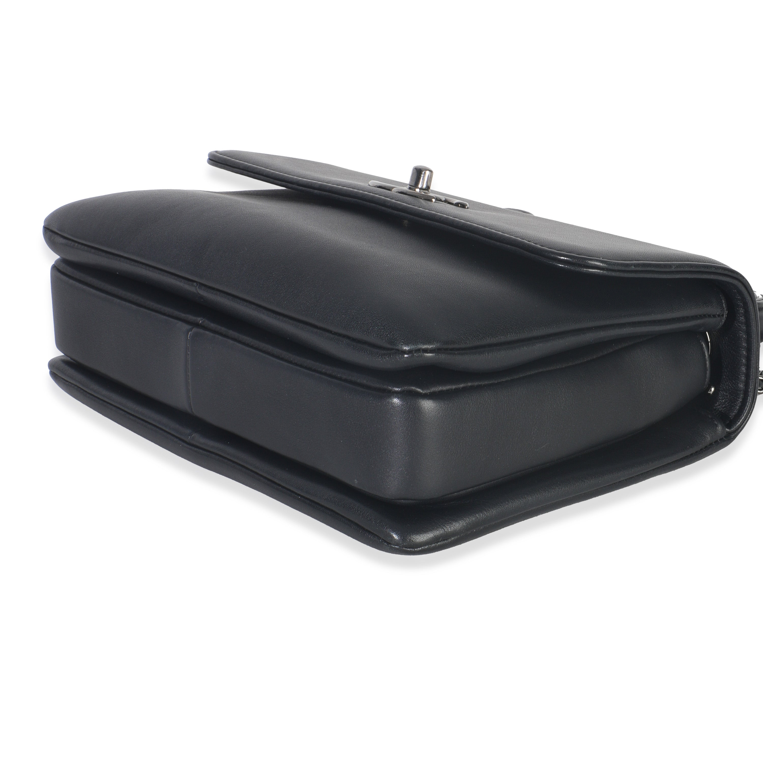 Chanel Black Calfskin Smooth Small Trendy CC Flap Bag