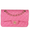 Chanel 22P Pink Quilted Caviar Small Classic Double Flap Bag