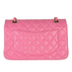 Chanel 22P Pink Quilted Caviar Small Classic Double Flap Bag