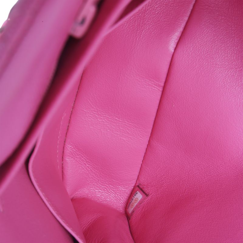 Chanel 22P Pink Quilted Caviar Small Classic Double Flap Bag
