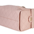 Chanel Pink Quilted Caviar Small Chanel 25 Hobo Handbag