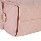 Chanel Pink Quilted Caviar Small Chanel 25 Hobo Handbag