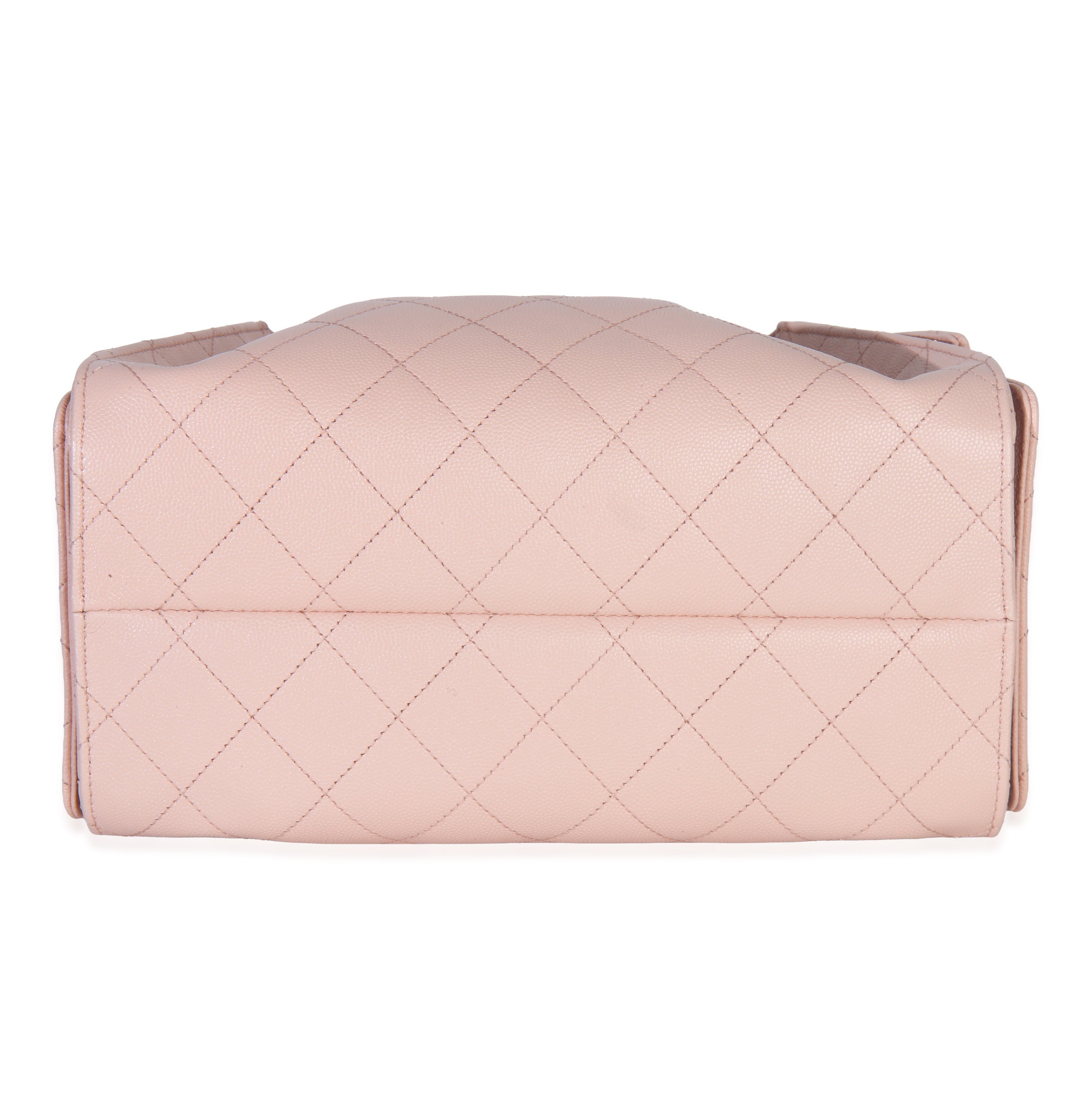 Chanel Pink Quilted Caviar Small Chanel 25 Hobo Handbag