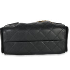 Chanel 26P Black Quilted Caviar Mini Chanel 25 Hobo Handbag