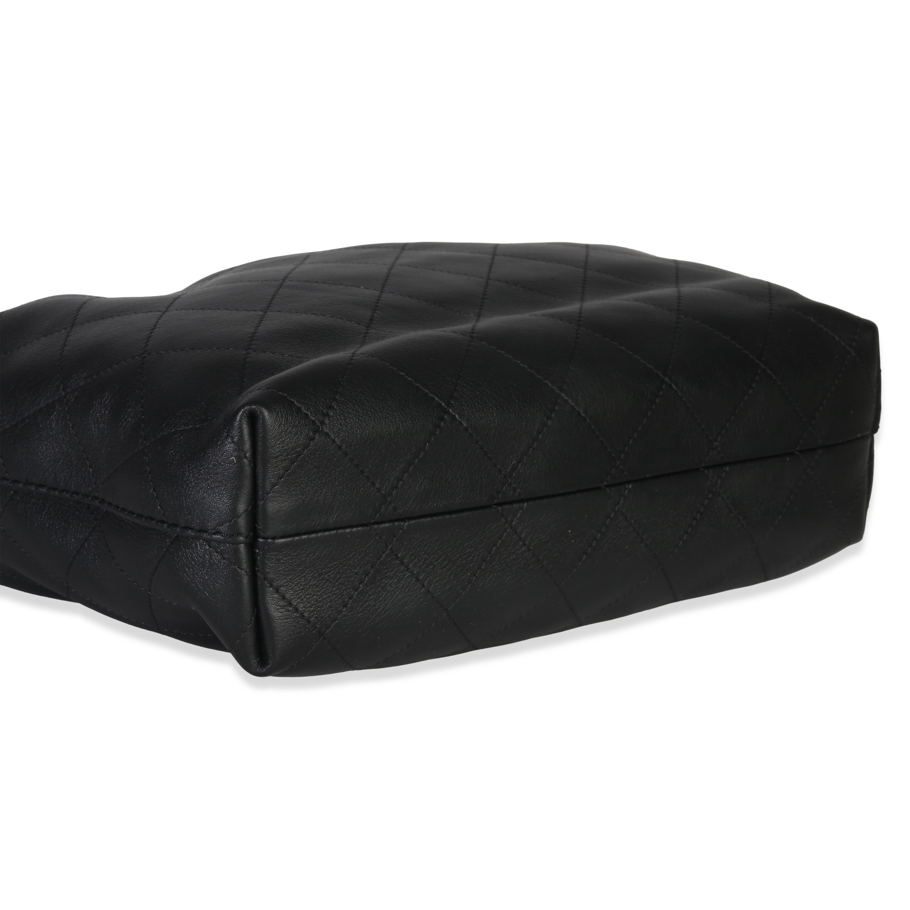 Chanel 26C Black Quilted Calfskin Large Hobo