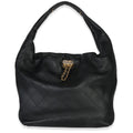 Chanel 26C Black Quilted Calfskin Large Hobo