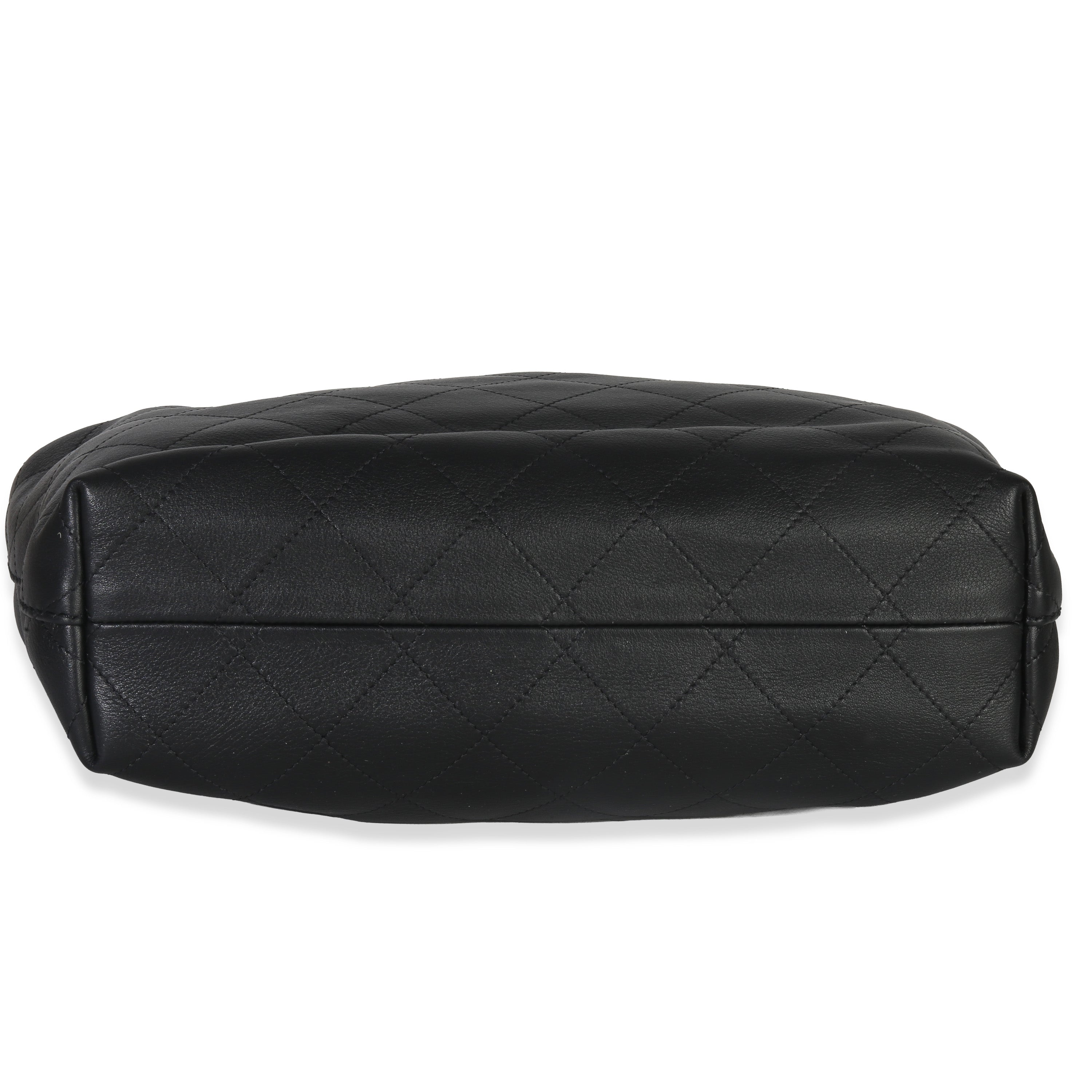Chanel 26C Black Quilted Calfskin Large Hobo