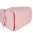 Chanel Pink Quilted Caviar Small Chanel 25 Hobo Handbag