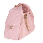 Chanel Pink Quilted Caviar Small Chanel 25 Hobo Handbag