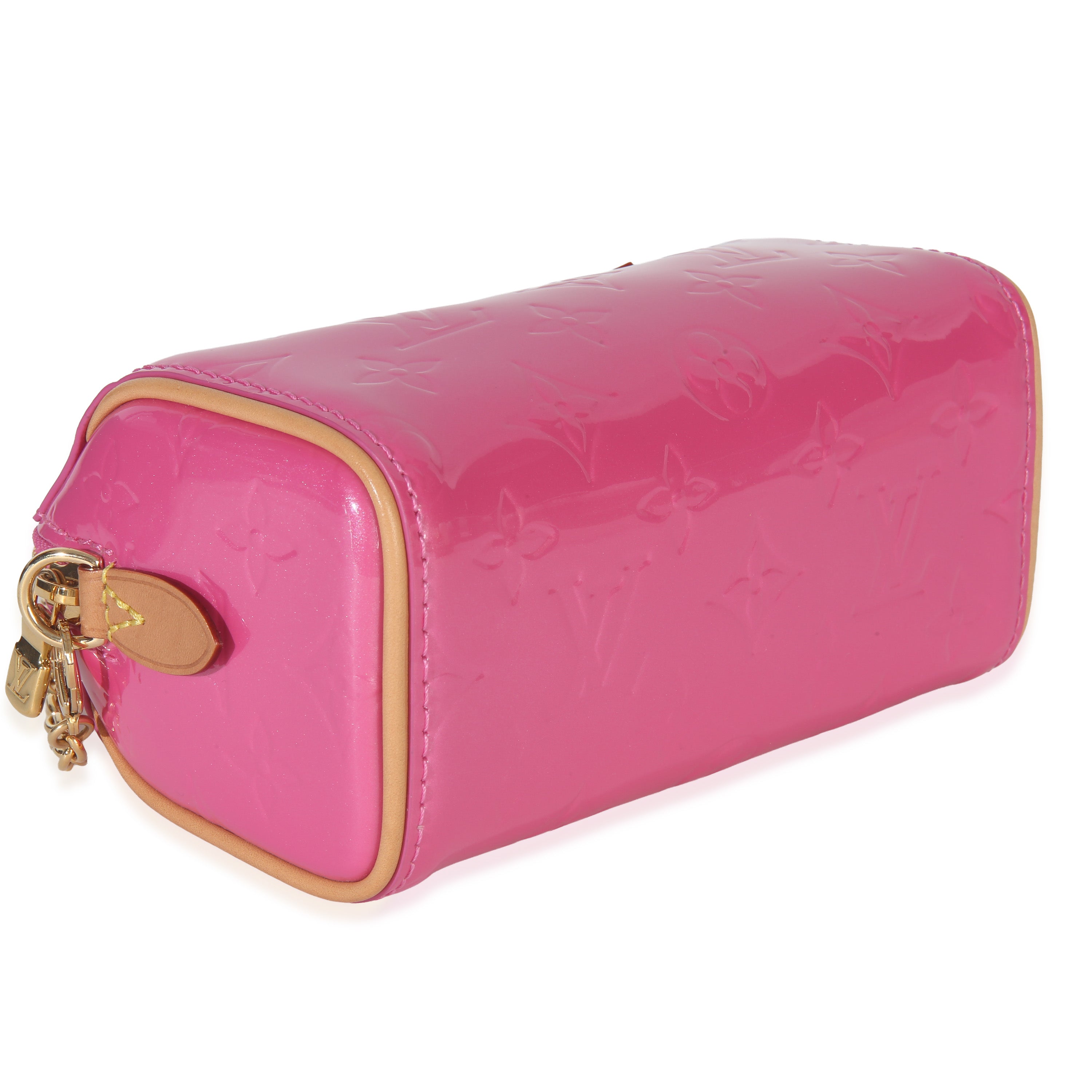 Louis Vuitton Louis Vuittion Valentine Pink Monogram Vernis Nano Speedy Bandouliere NM
