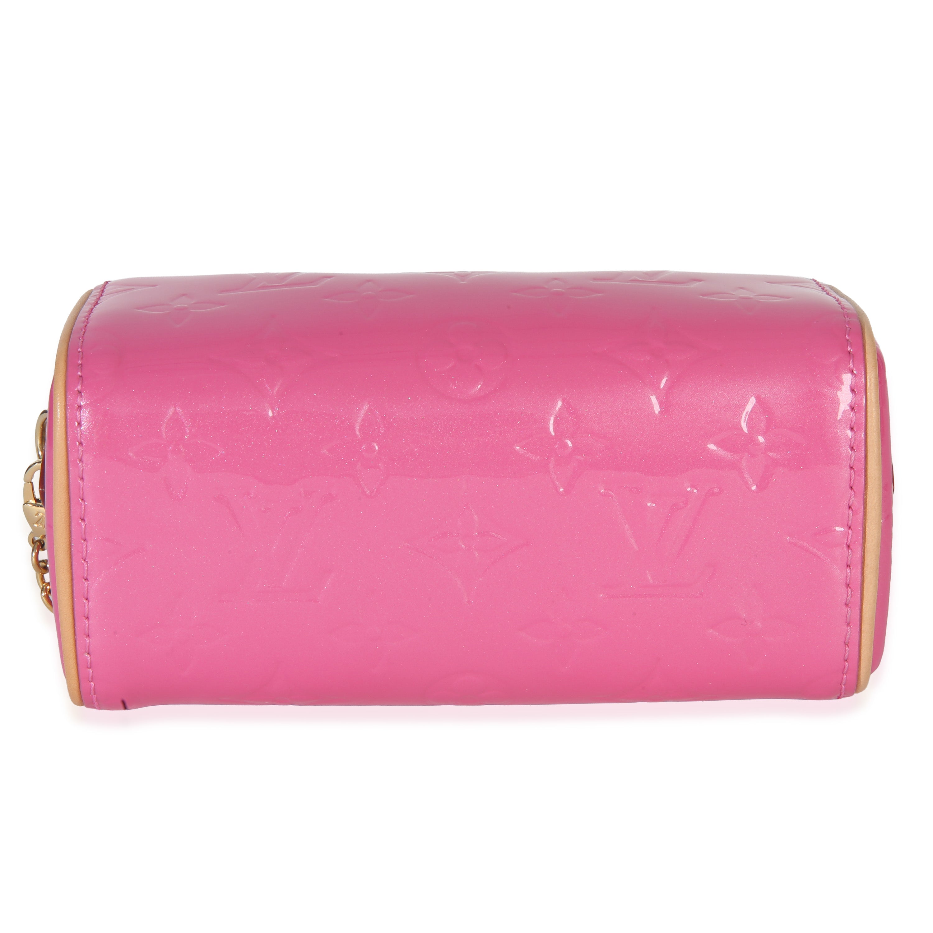Louis Vuitton Louis Vuittion Valentine Pink Monogram Vernis Nano Speedy Bandouliere NM