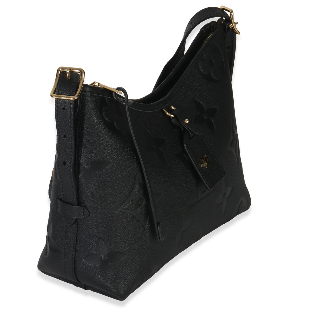 Louis Vuitton Black Giant Monogram Empreinte Carryall PM
