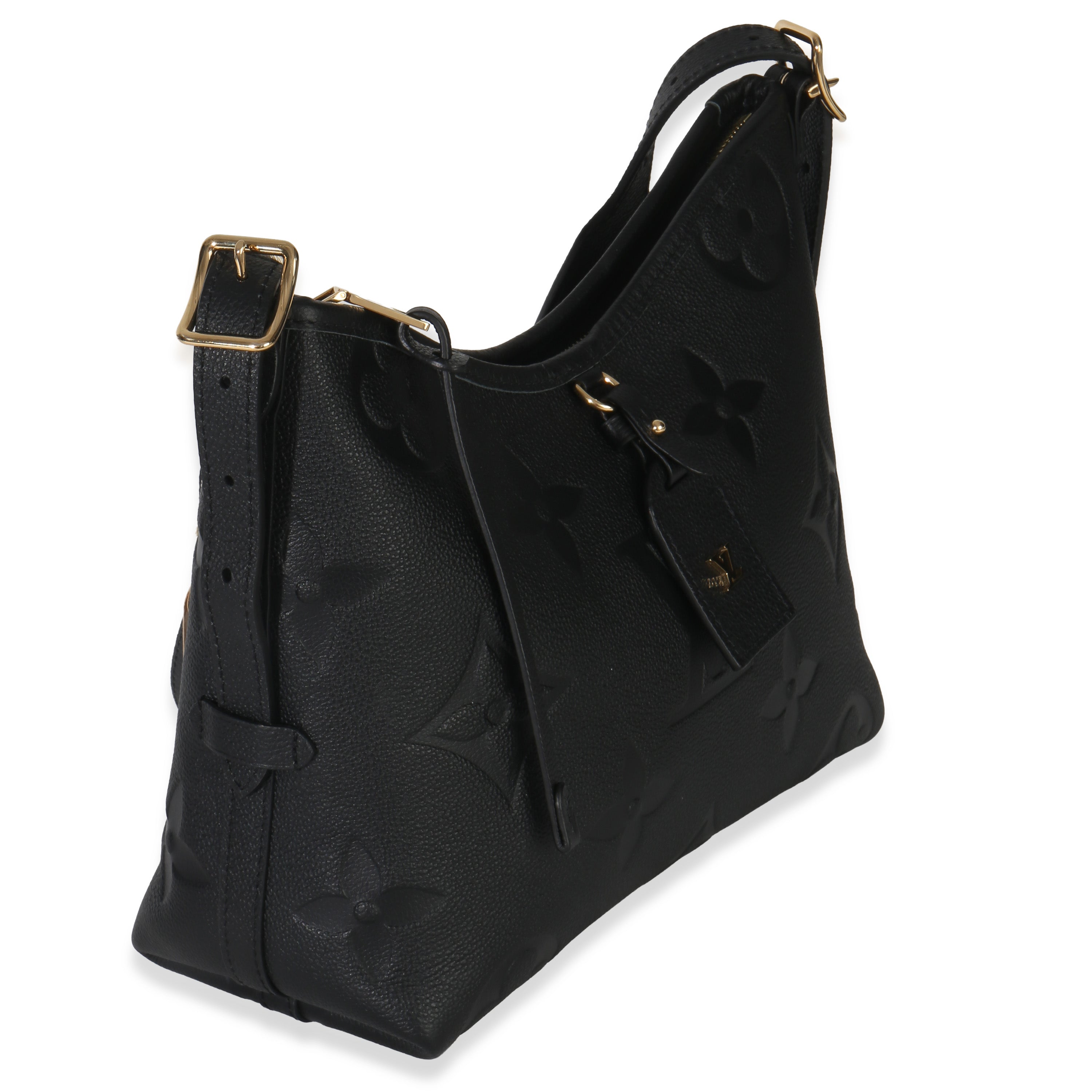 Louis Vuitton Black Giant Monogram Empreinte Carryall PM