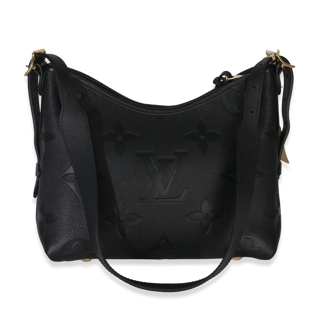 Louis Vuitton Black Giant Monogram Empreinte Carryall PM
