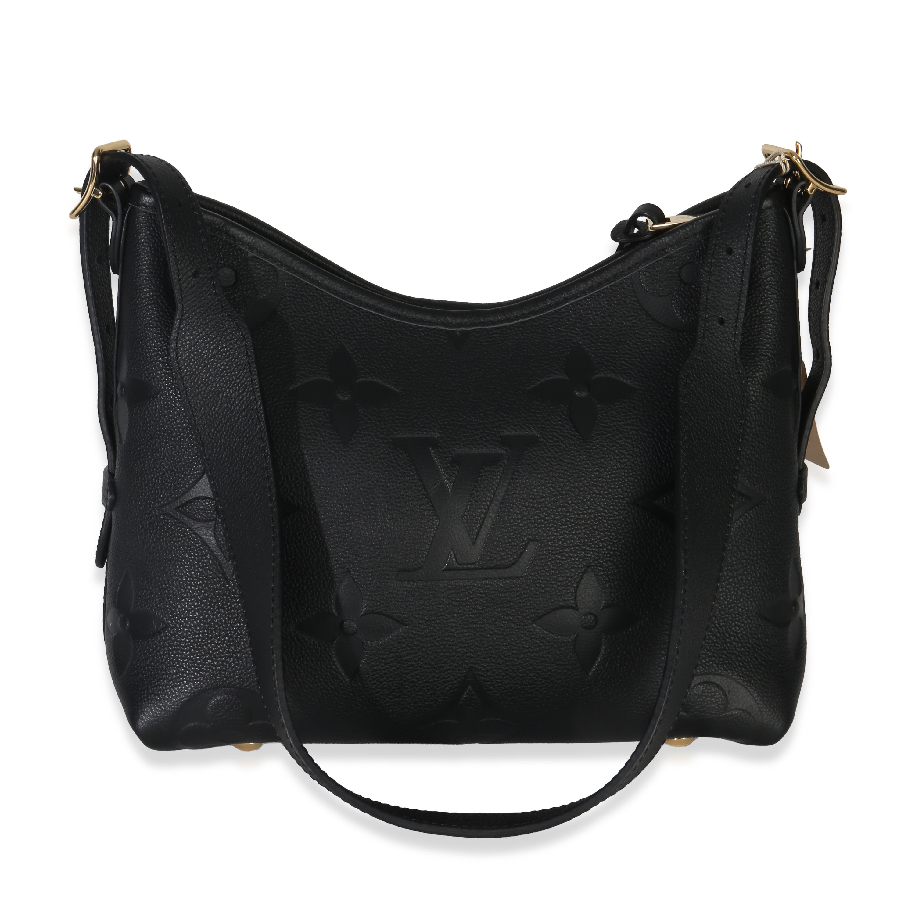 Louis Vuitton Black Giant Monogram Empreinte Carryall PM