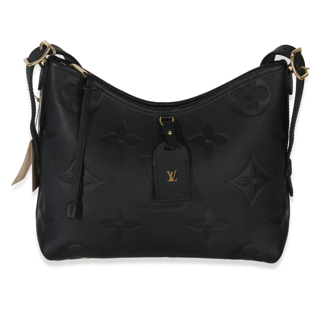 Louis Vuitton Black Giant Monogram Empreinte Carryall PM