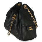 Chanel 26P Black Quilted Caviar Mini Chanel 25 Hobo Handbag