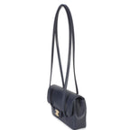Chanel Navy Grained Shiny Calfskin Preppy Flap Bag
