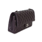 Chanel Purple Quilted Lambskin Medium Classic Double Flap Bag