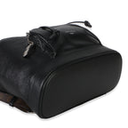 Louis Vuitton Black Lambskin Monogram Canvas Montsouris Vibe PM