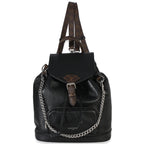 Louis Vuitton Black Lambskin Monogram Canvas Montsouris Vibe PM