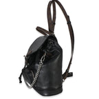 Louis Vuitton Black Lambskin Monogram Canvas Montsouris Vibe PM