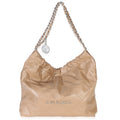 Chanel Beige Shiny Quilted Calfskin Small Chanel 22 Hobo