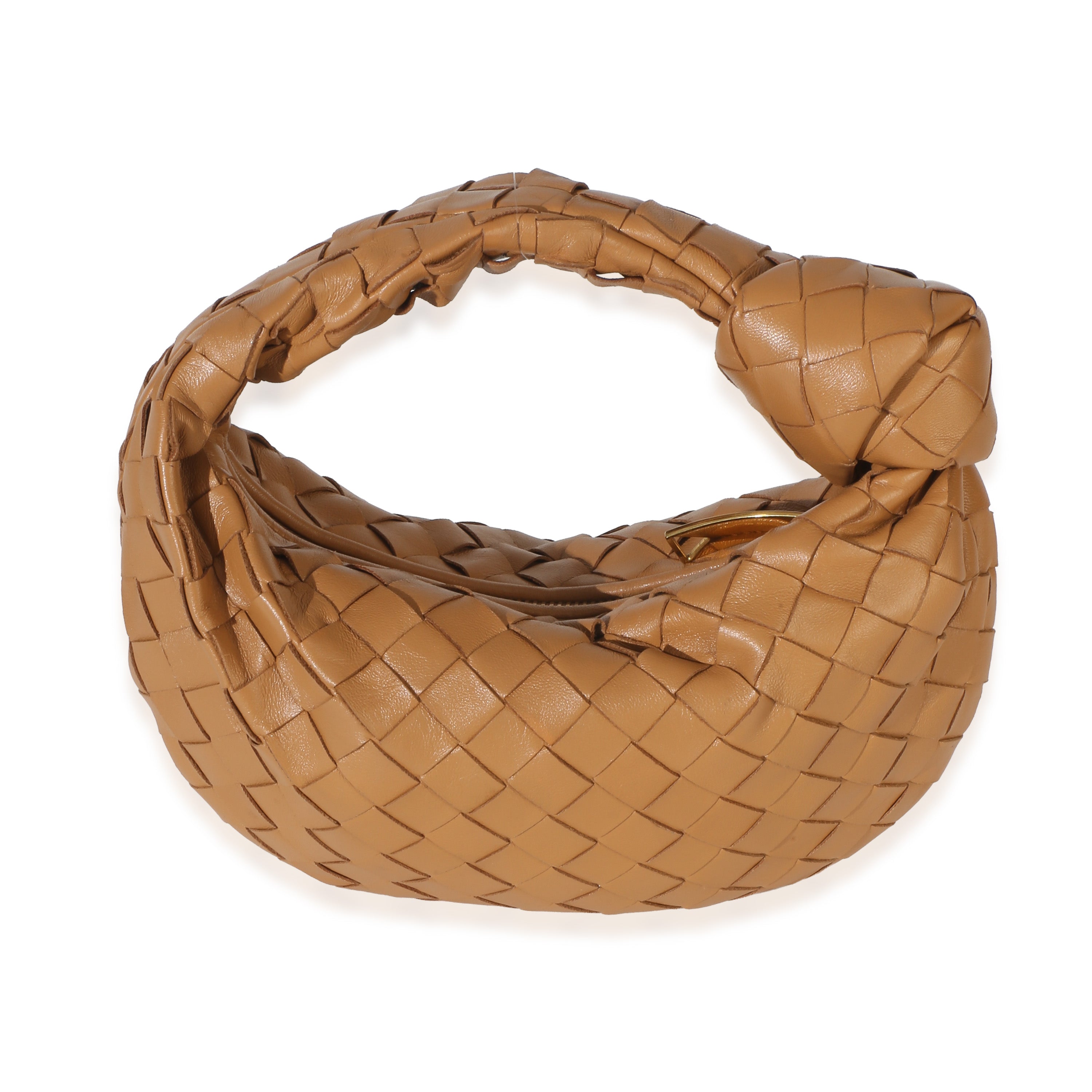 Caramel Nappa Intrecciato Mini Jodie