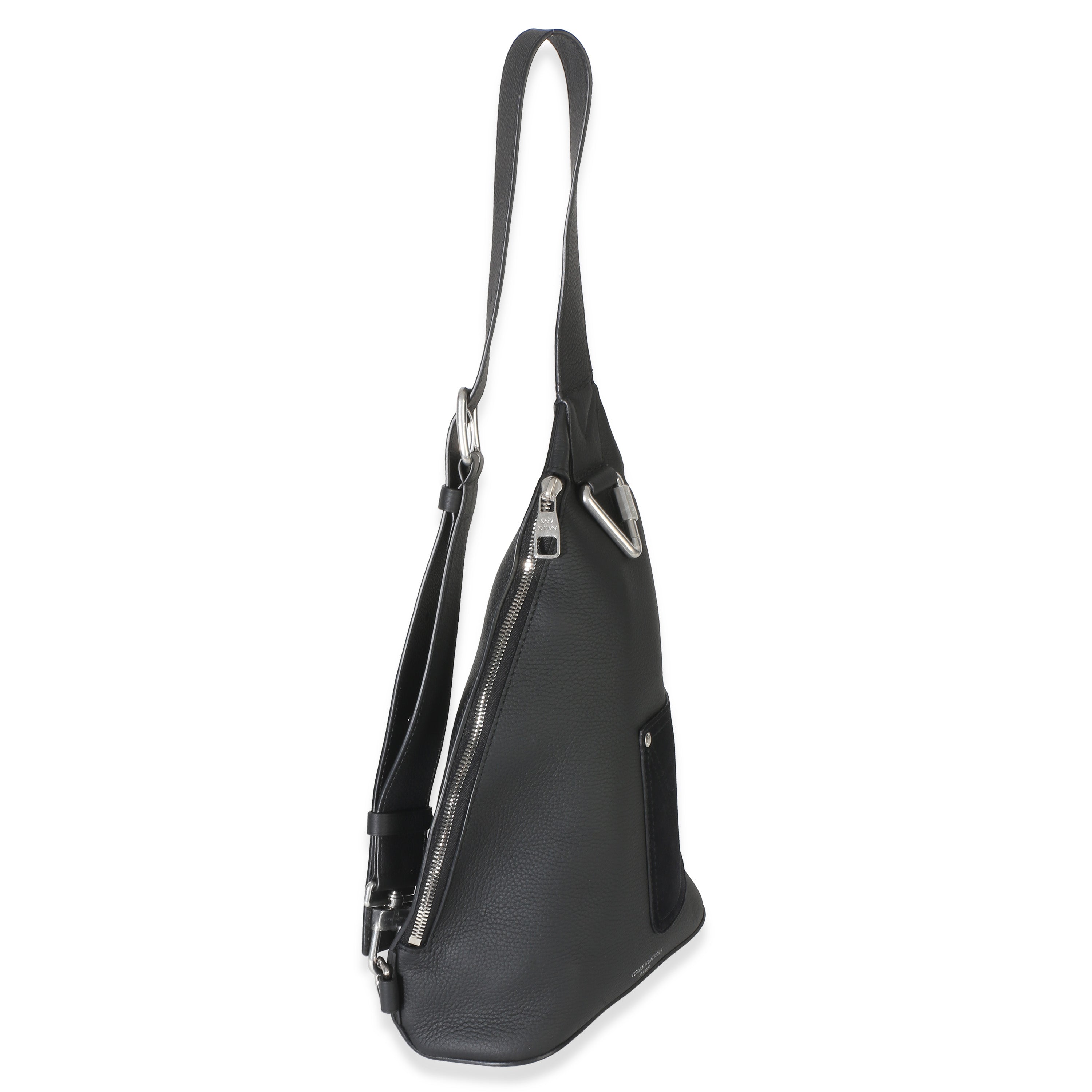 Louis Vuitton Black LV Touch Calfskin Delta Slingbag