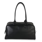 Chanel 26P Black Calfskin Large Bowling Bag