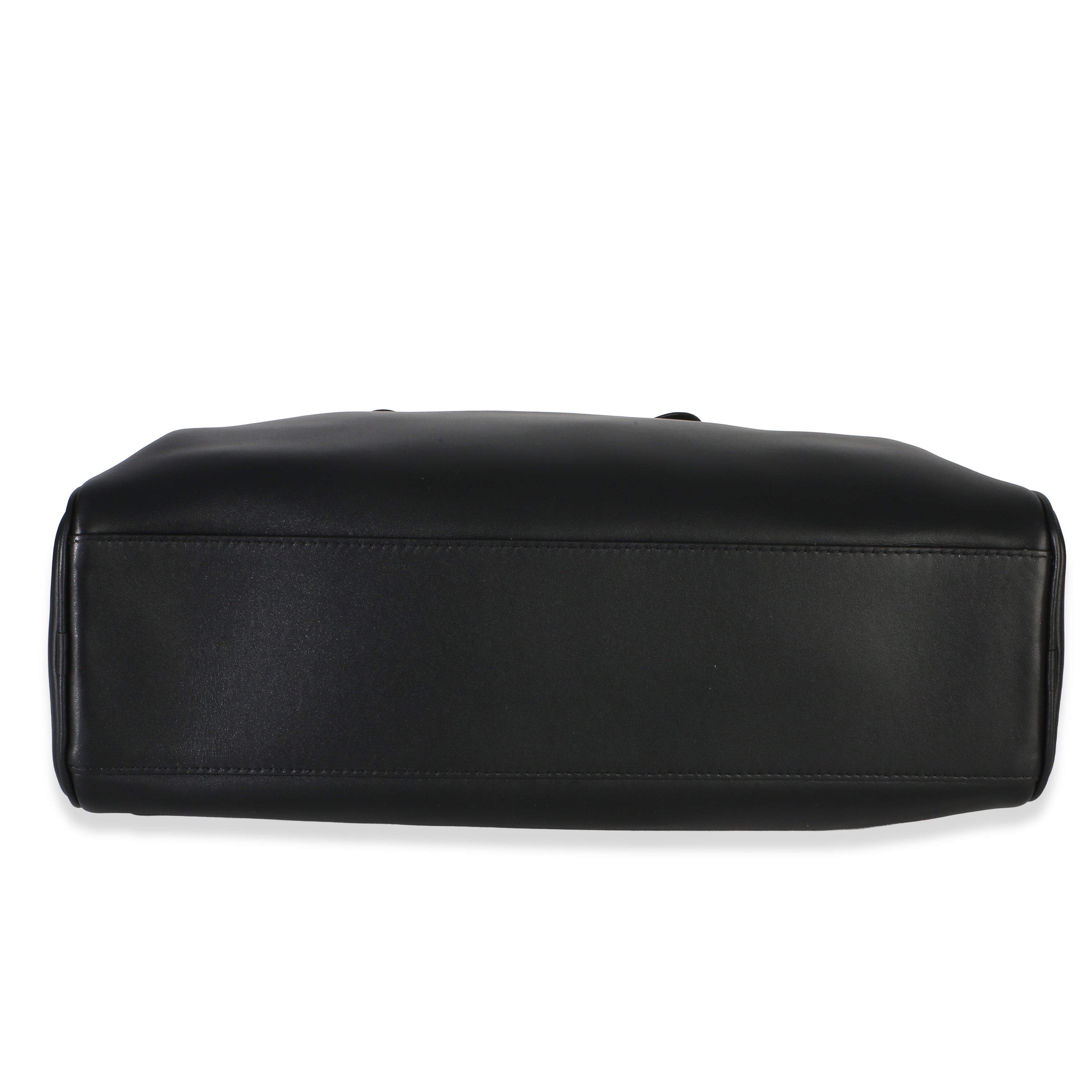 Chanel 26P Black Calfskin Large Bowling Bag