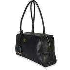 Chanel 26P Black Calfskin Large Bowling Bag