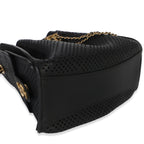 Chanel Black Perforated Calfskin Small Chanel 25 Hobo