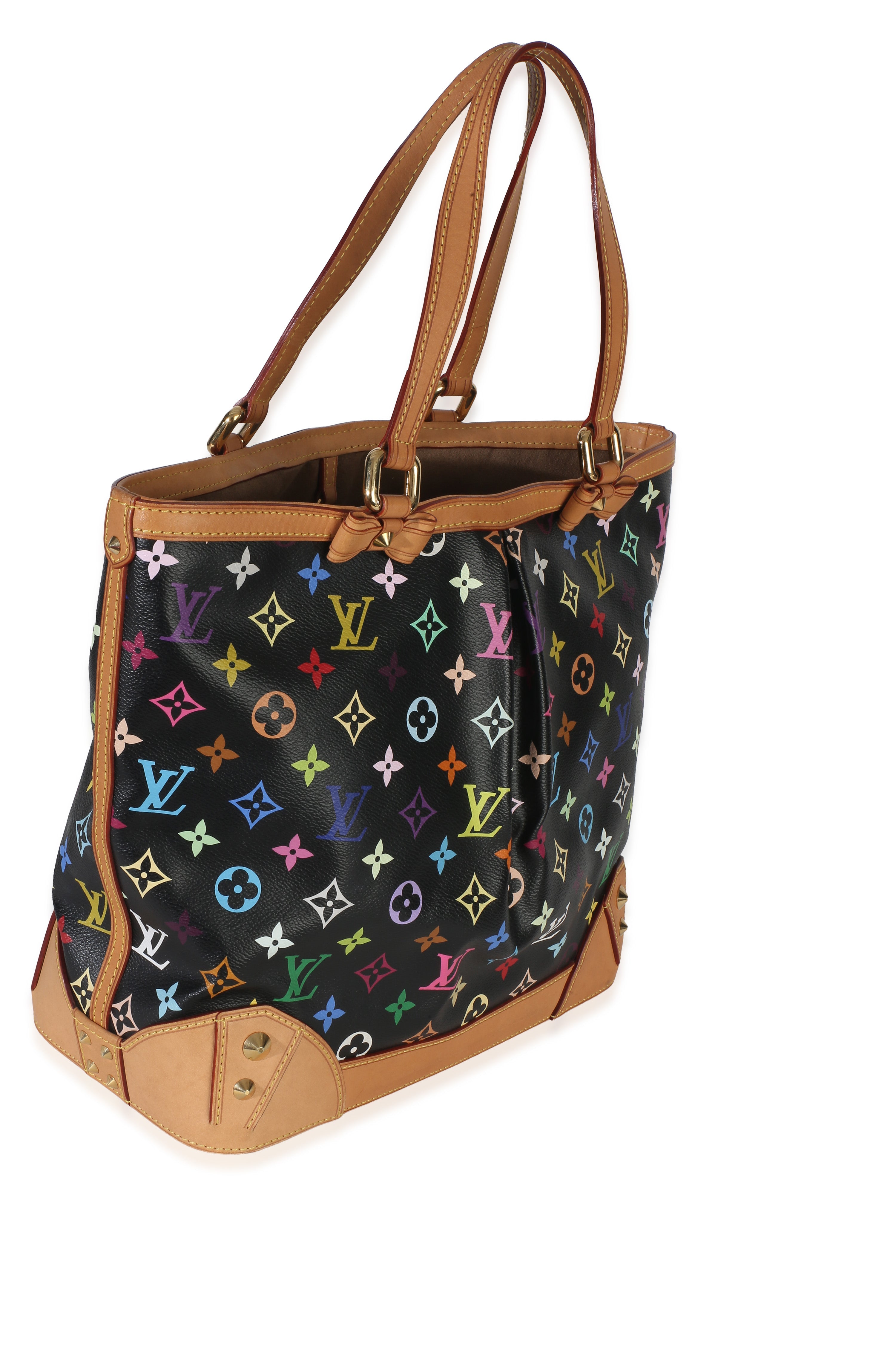 Louis Vuitton Black Monogram Multicolor Canvas Sharleen MM