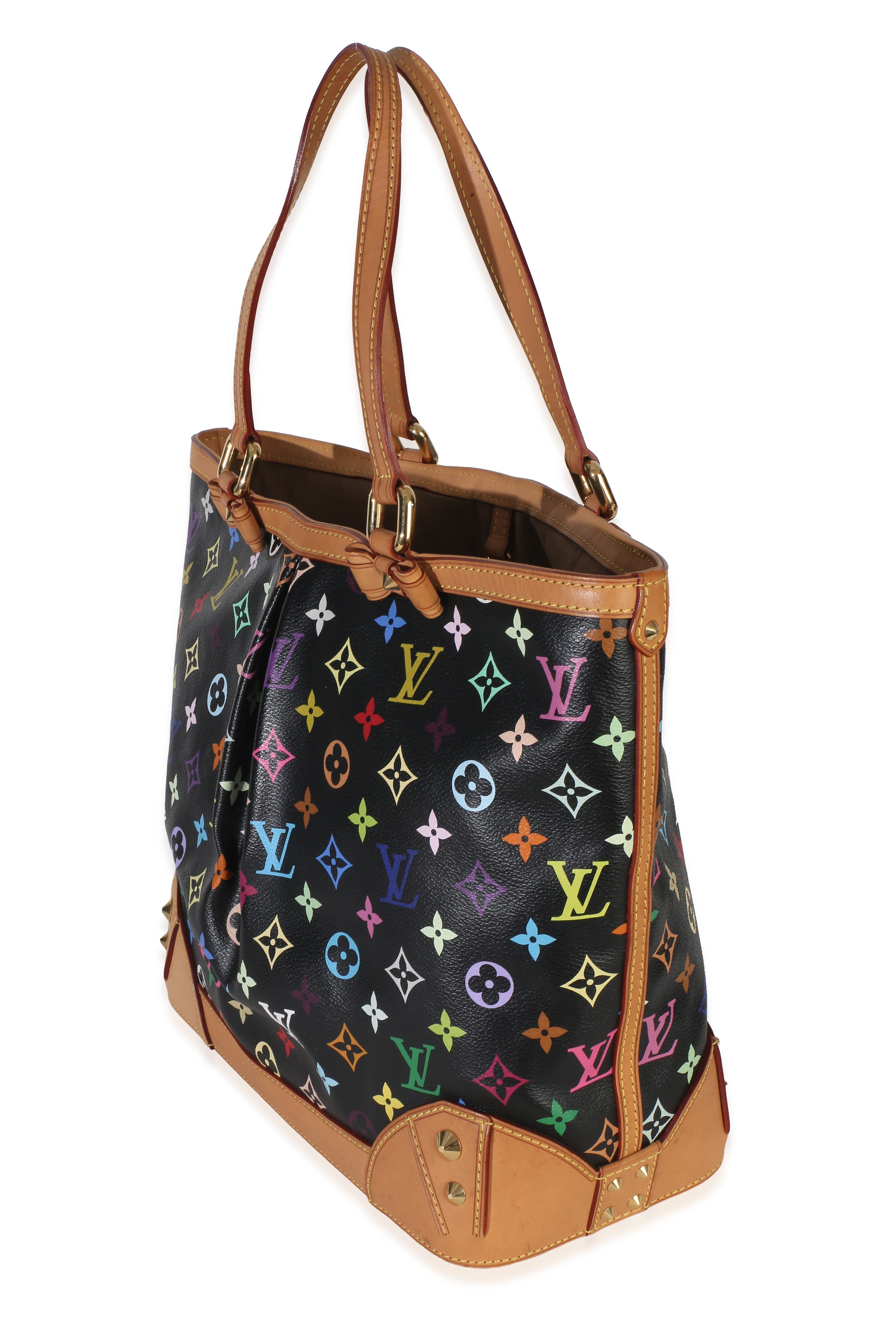 Louis Vuitton Black Monogram Multicolor Canvas Sharleen MM
