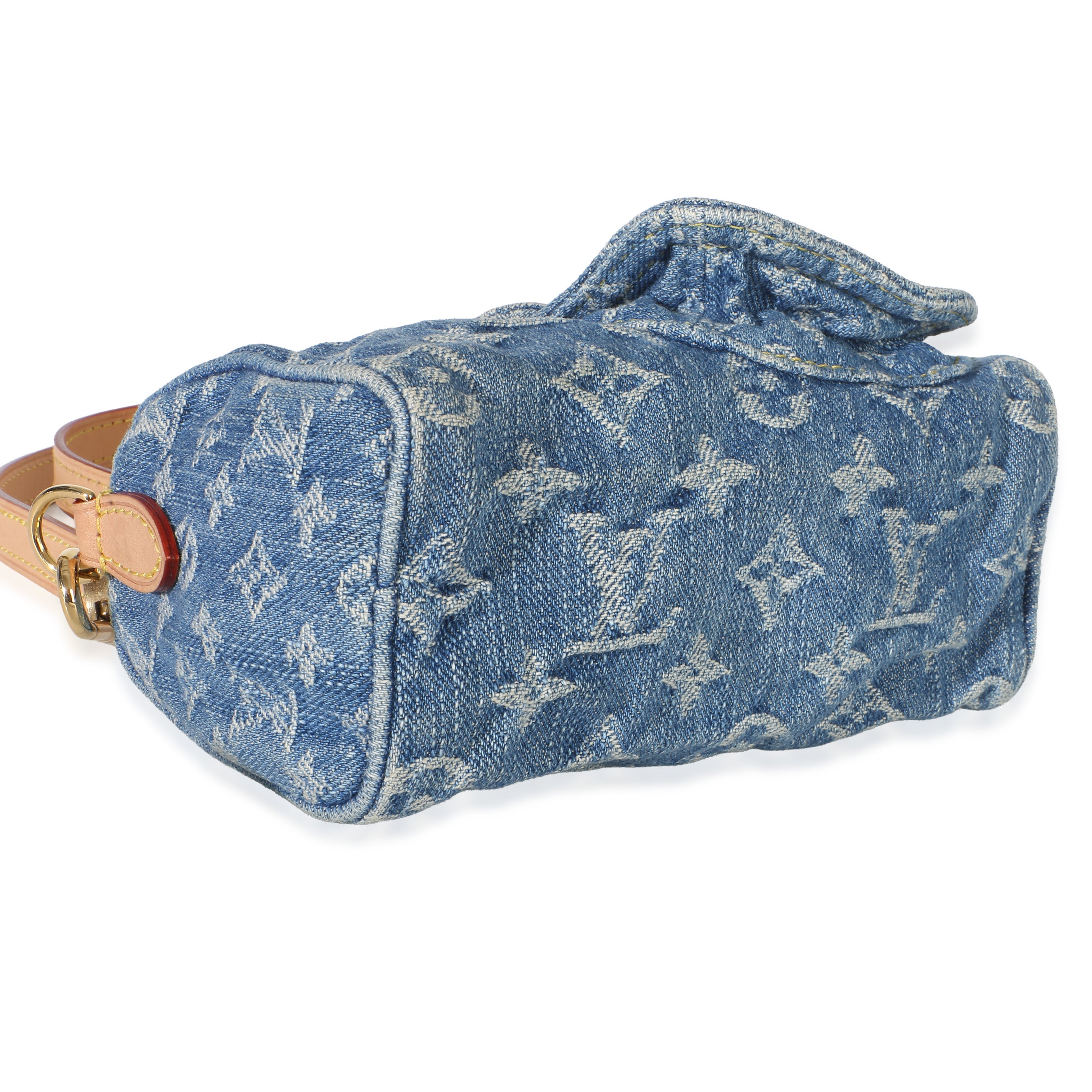 Louis Vuitton Blue Monogram Denim Nano Speedy