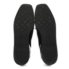 Chanel Patent CC Mocassin Loafers 38 Black