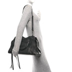 Balenciaga Grained Calfskin Neo Classic Black Hardware Medium City Black